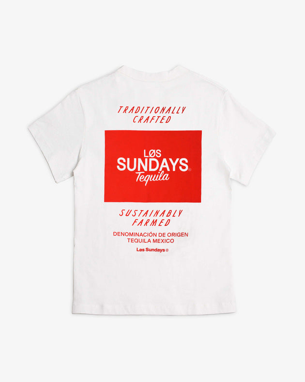 The Origin Tee - White/Red