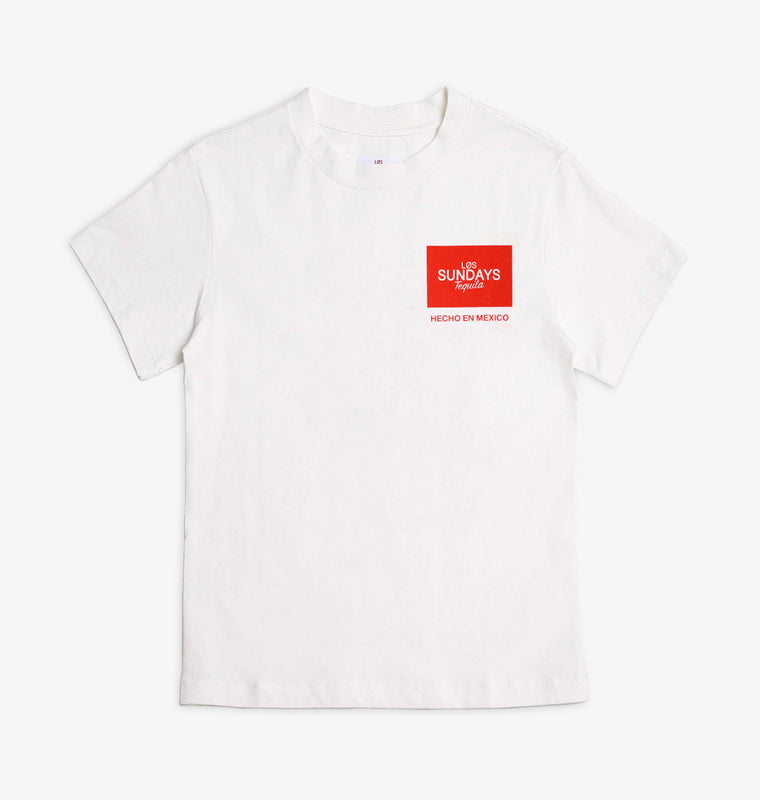 The Origin Tee - White/Red