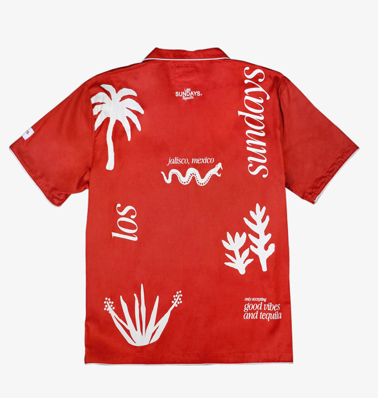 The Good Vibes Woven Camp Shirt