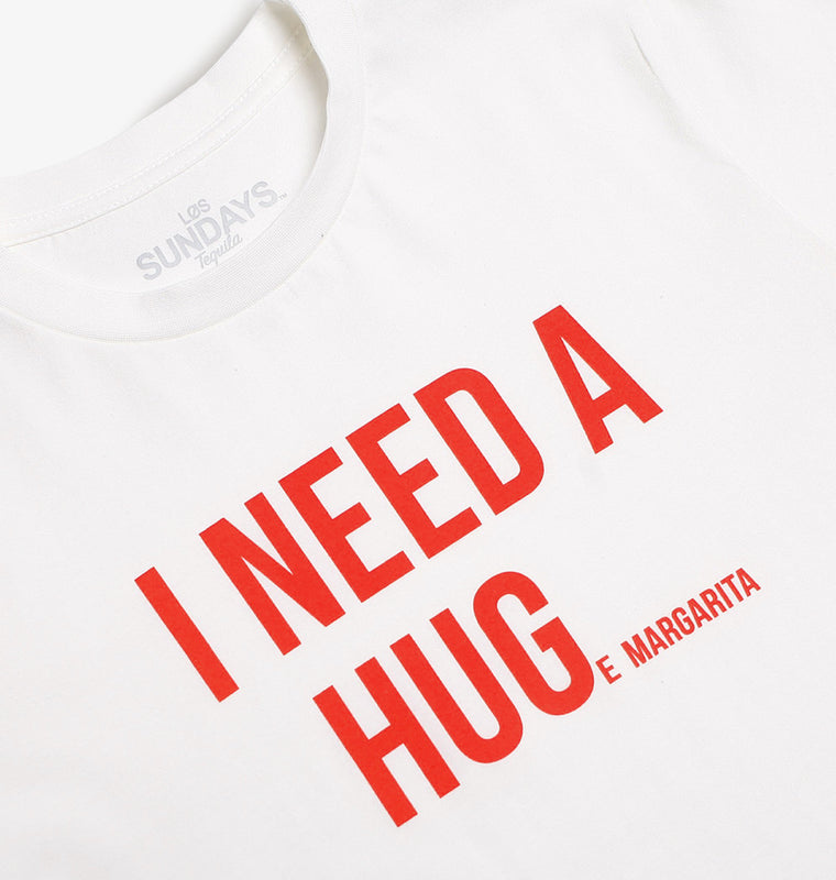 The Hug Tee - White/Red