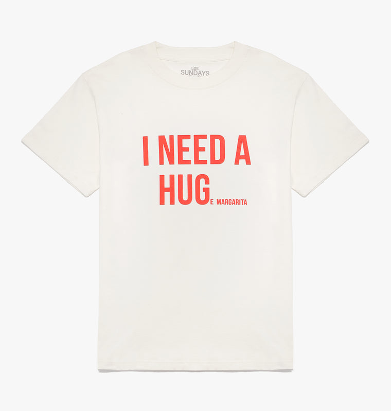 The Hug Tee - Off-White/Red