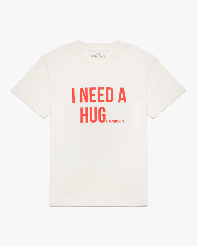 The Hug Tee - Off-White/Red