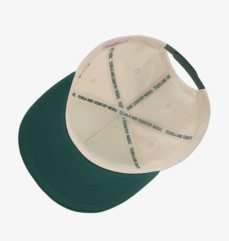 Tequila & Country Music Hat - Bone/Green