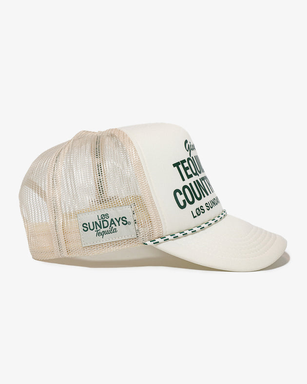 The Tequila & Country Music Trucker Hat - Bone