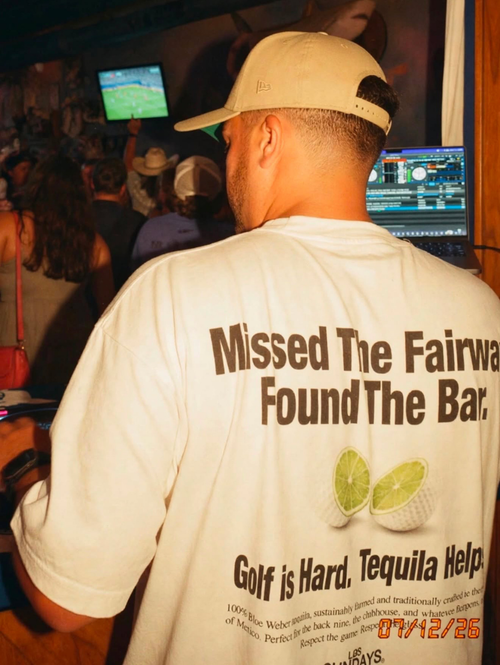 The Fairway Tee - Blanc White / Black