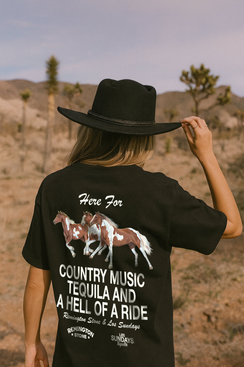 The Hell Of A Ride Tee - Black | Løs Sundays