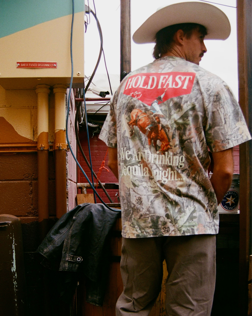 The Hold Fast Tee - Camo/White