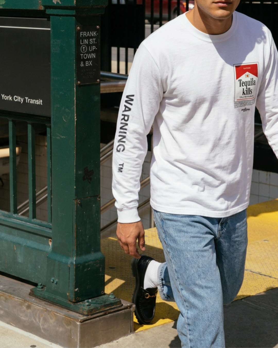 The Kills Two L/S Tee - Blanc White