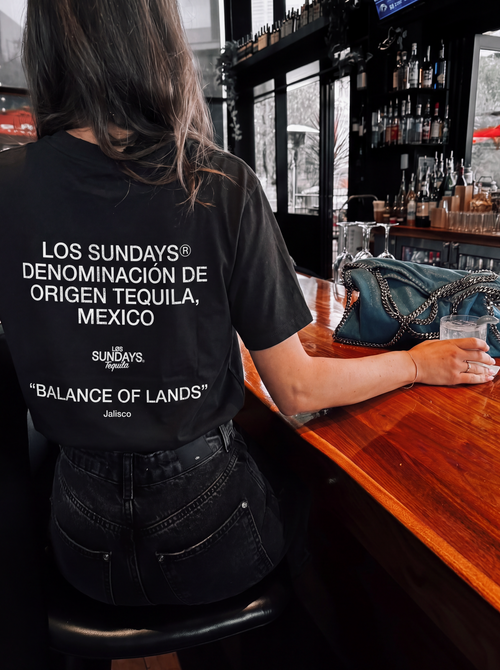 The Balance Tee - Vintage Black / White