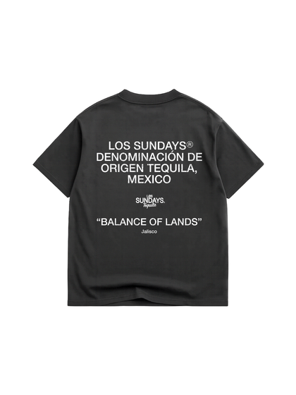 The Balance Tee - Vintage Black / White