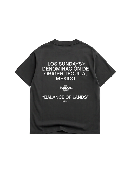 The Balance Tee - Vintage Black / White