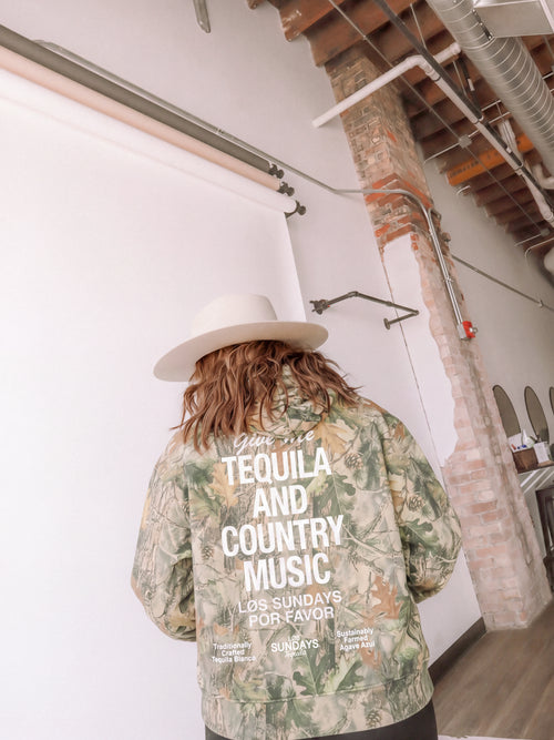 The Tequila & Country Music Hood - Camo / White