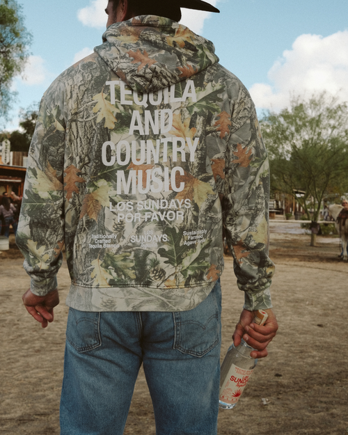The Tequila & Country Music Hood - Camo / White