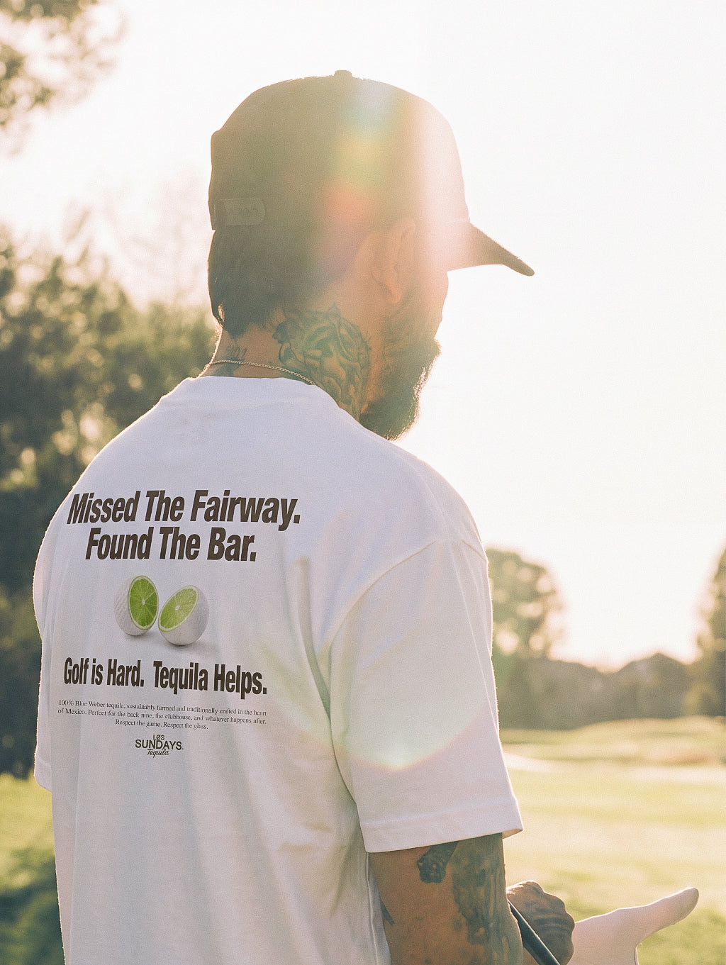 The Fairway Tee - Blanc White / Black