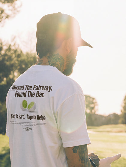 The Fairway Tee - Blanc White / Black