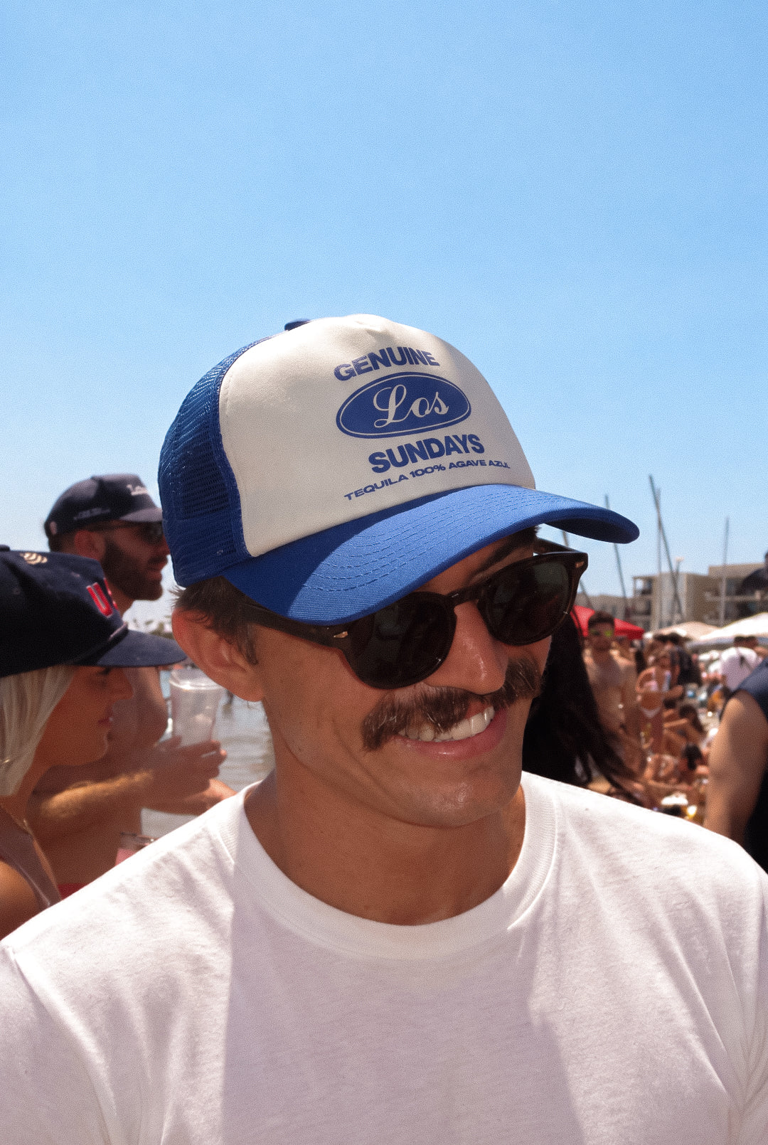 Genuine Trucker Hat - Royal / Bone