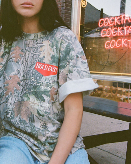 The Hold Fast Tee - Camo/White