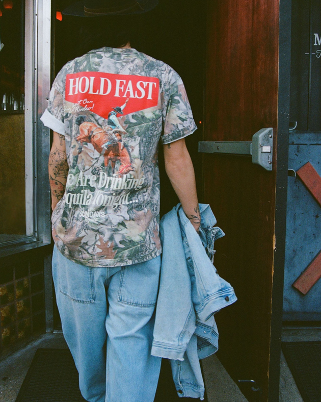 The Hold Fast Tee - Camo/White