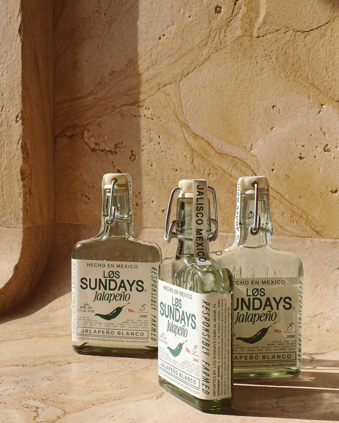 Los Sundays Tequila Jalapeño Blanco - 200ML