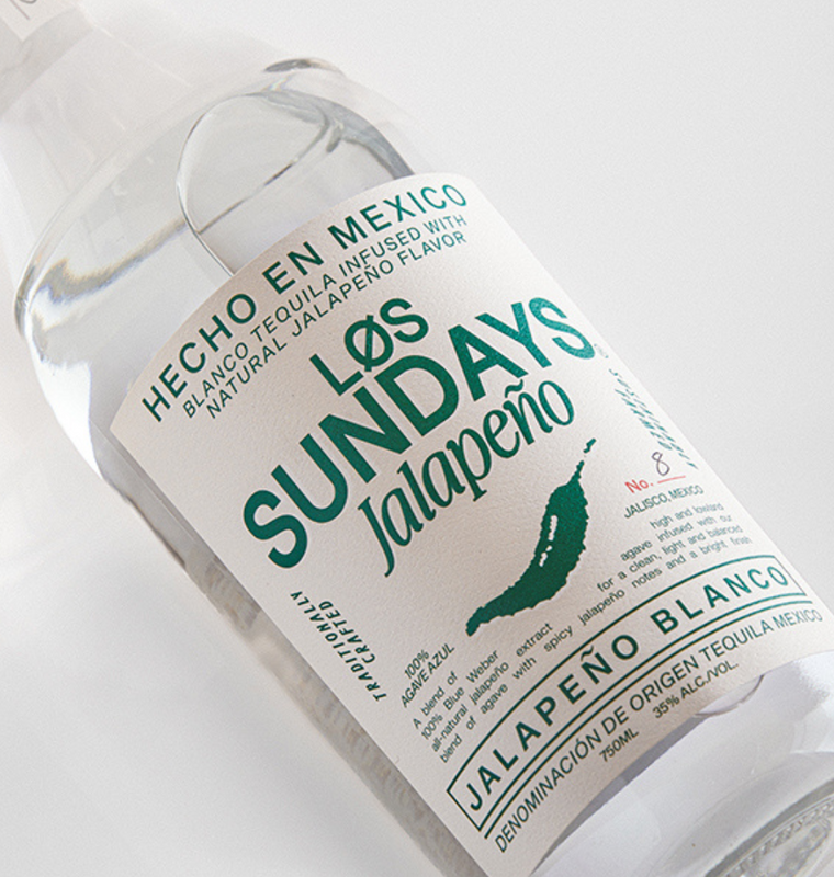 Los Sundays Tequila Jalapeño Blanco - 750ML