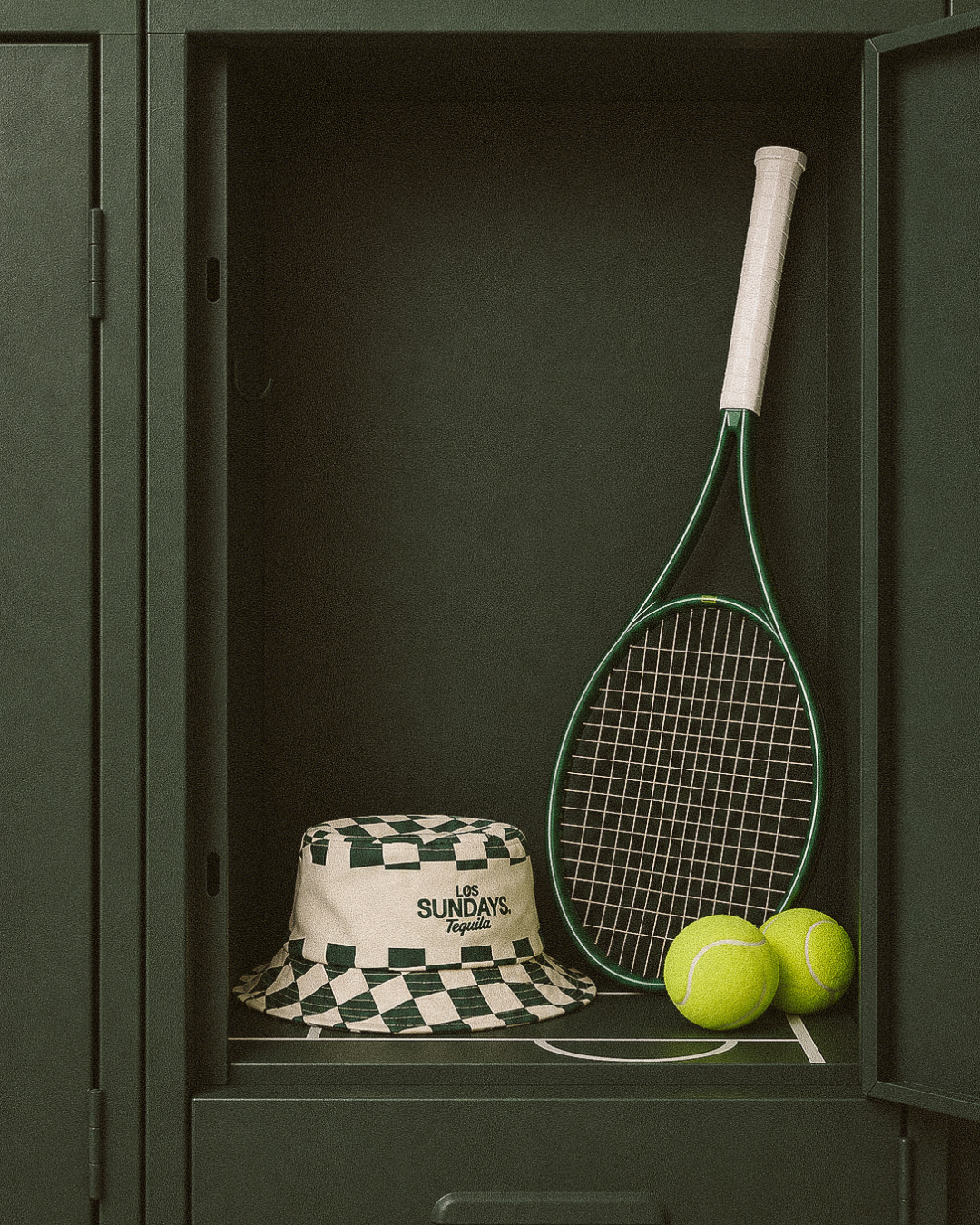 Tequila & Tennis Bucket Hat - Off White / Checkered