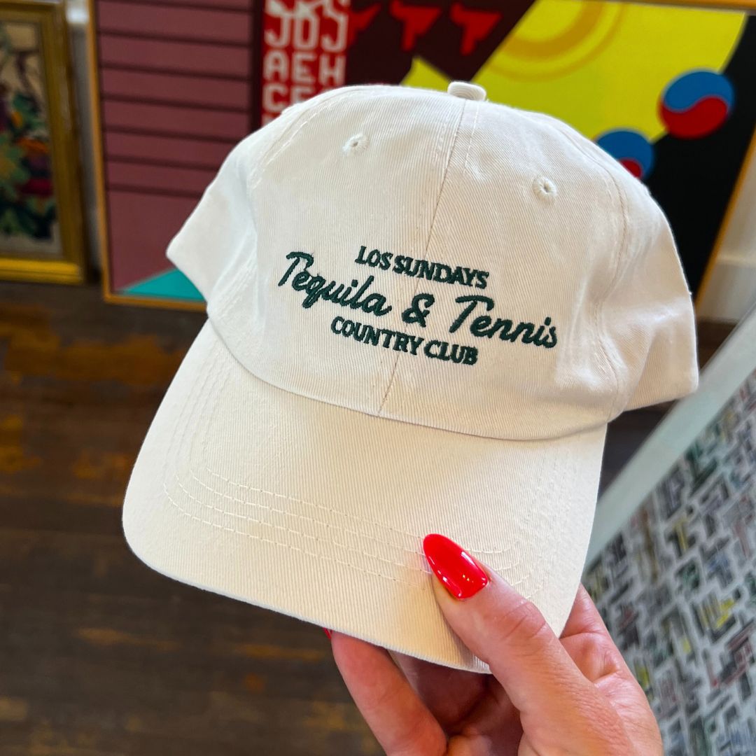 TEQUILA & TENNIS COUNTRY CLUB DAD CAP - BONE | Løs Sundays