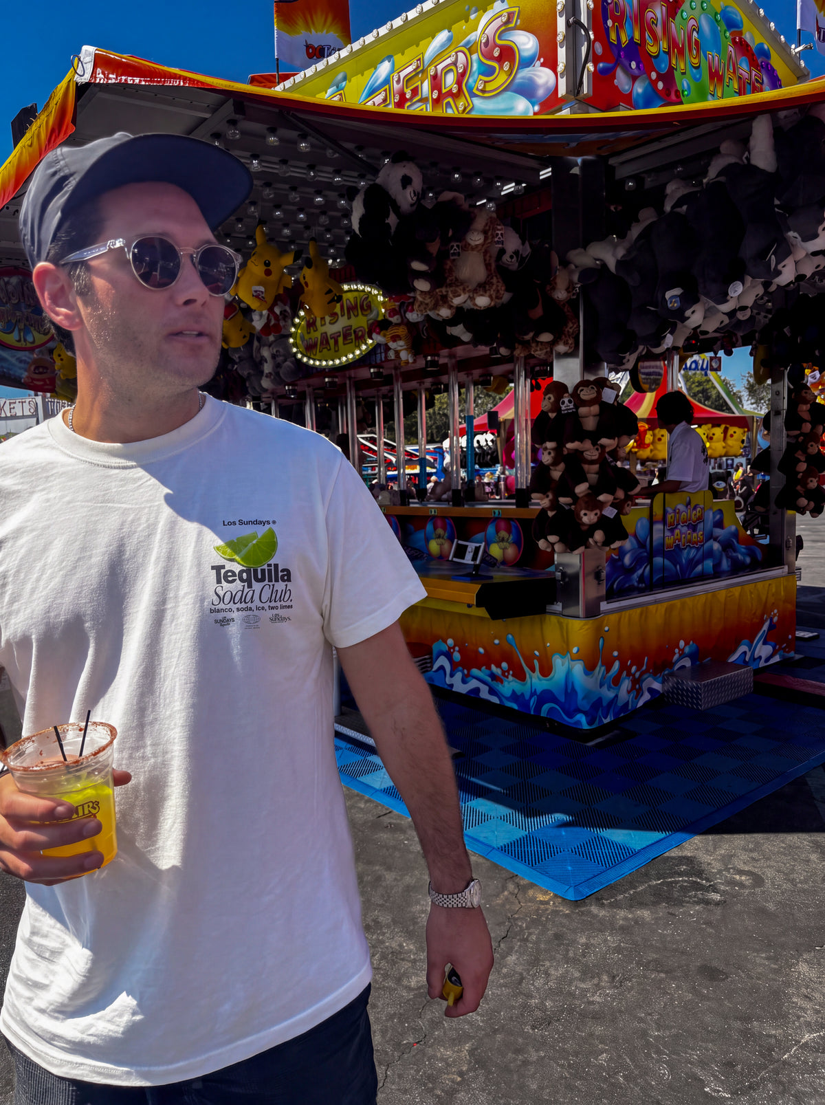The Tequila Soda Club Tee - Blanc White