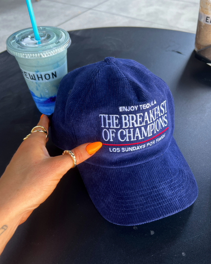 The Breakfast Corduroy Cap - Navy