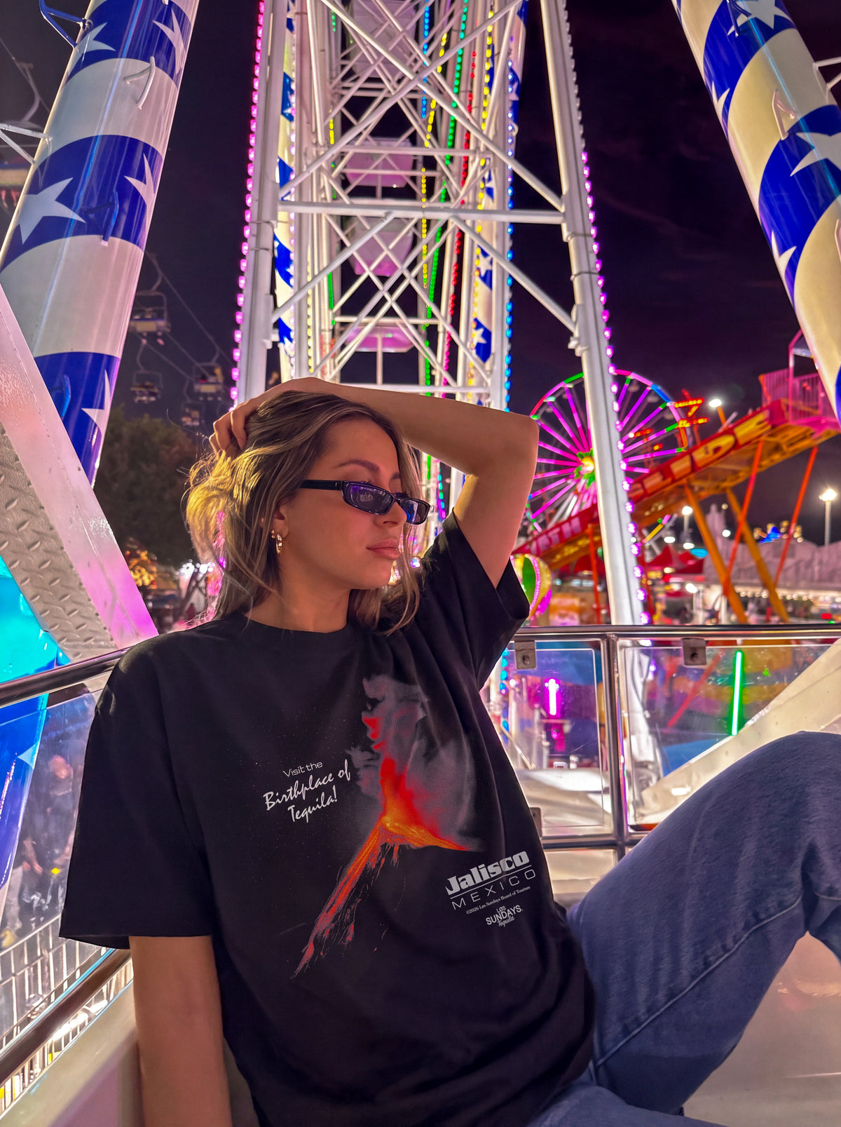 The Volcano Tee - Black / White