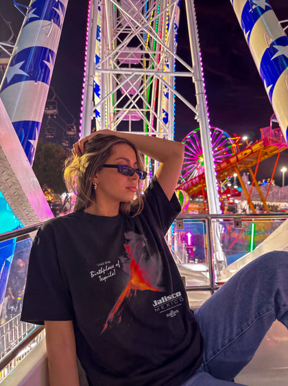 The Volcano Tee - Black / White
