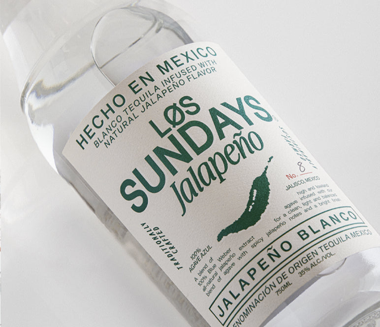 The Origin Tee - Blanc White/Black | Løs Sundays