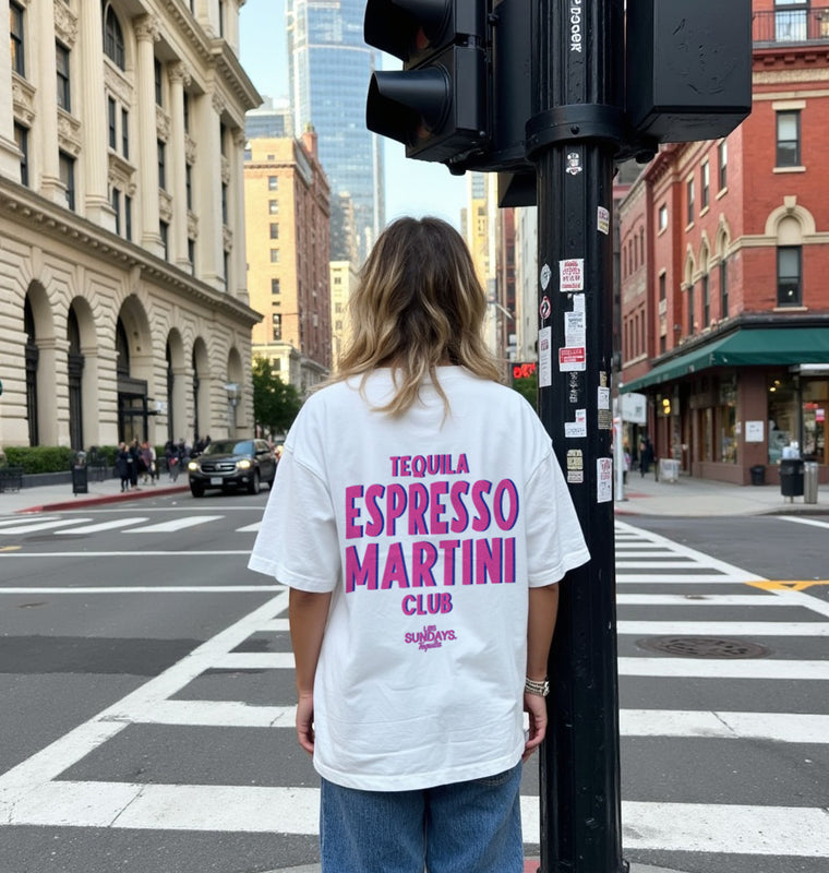 The Espresso Martini Tee - Blanc White