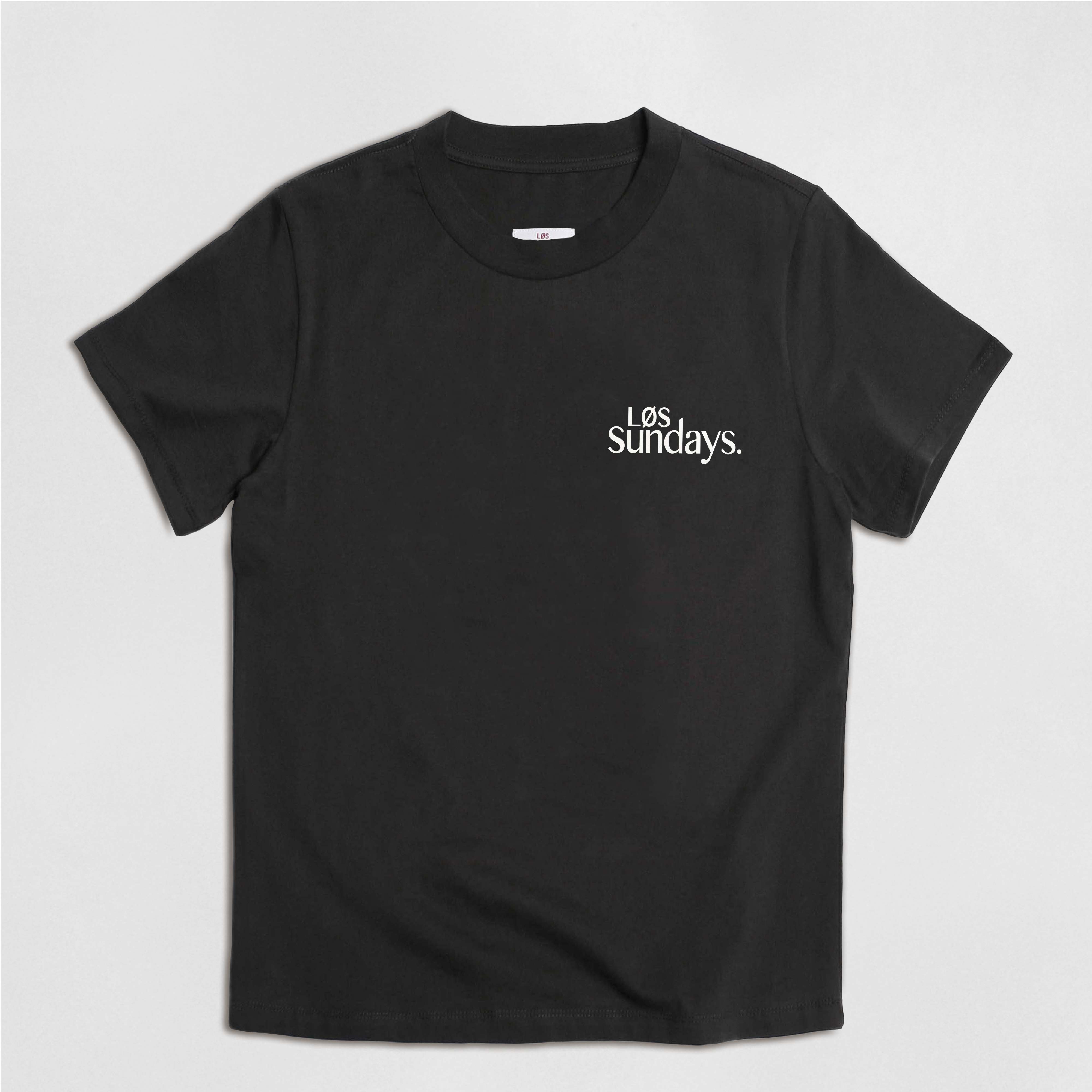 The Good Tee - Black/White | Løs Sundays Tequila