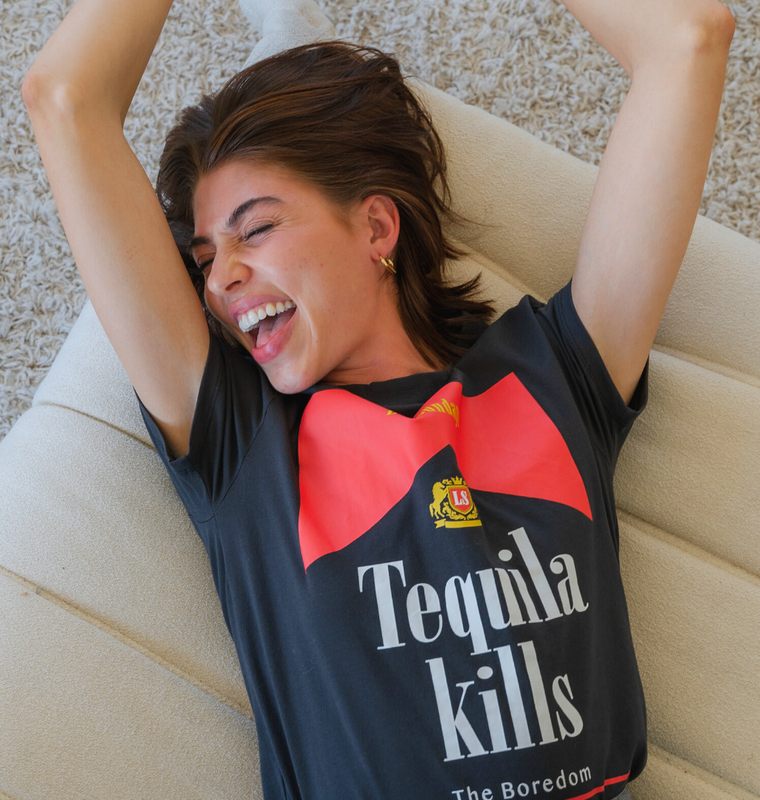 The Tequila Kills Tee - Black/Red