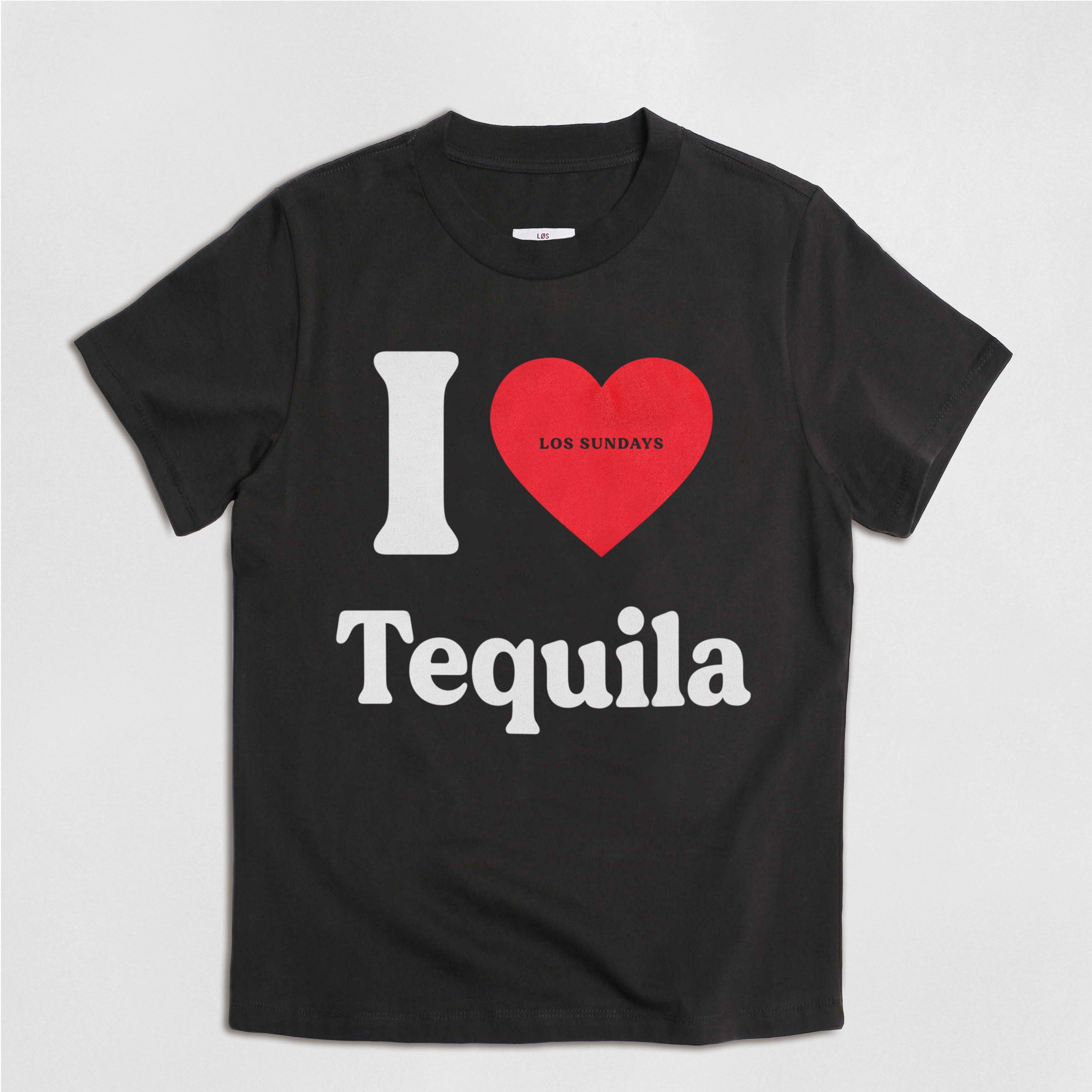 The Heart Tee - Black | Løs Sundays Tequila