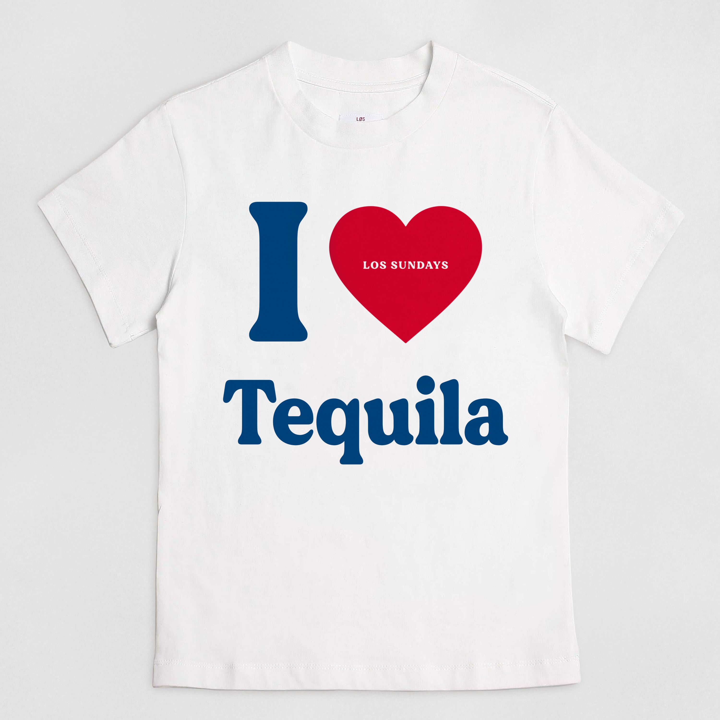 The Heart Tee - White | Løs Sundays Tequila