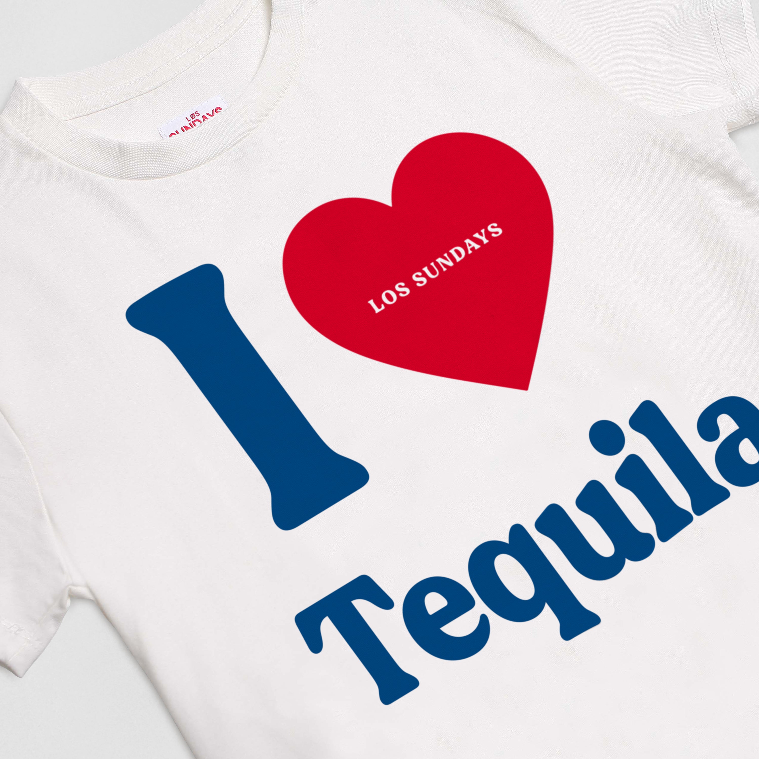 The Heart Tee - White | Løs Sundays Tequila