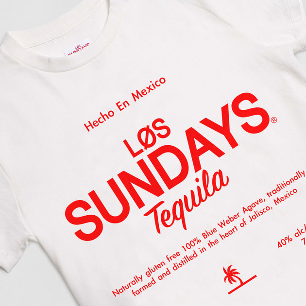The Hecho Tee - WHITE/RED