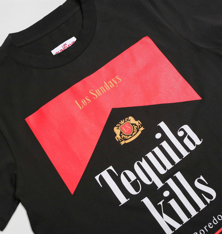 The Tequila Kills Tee - Black/Red