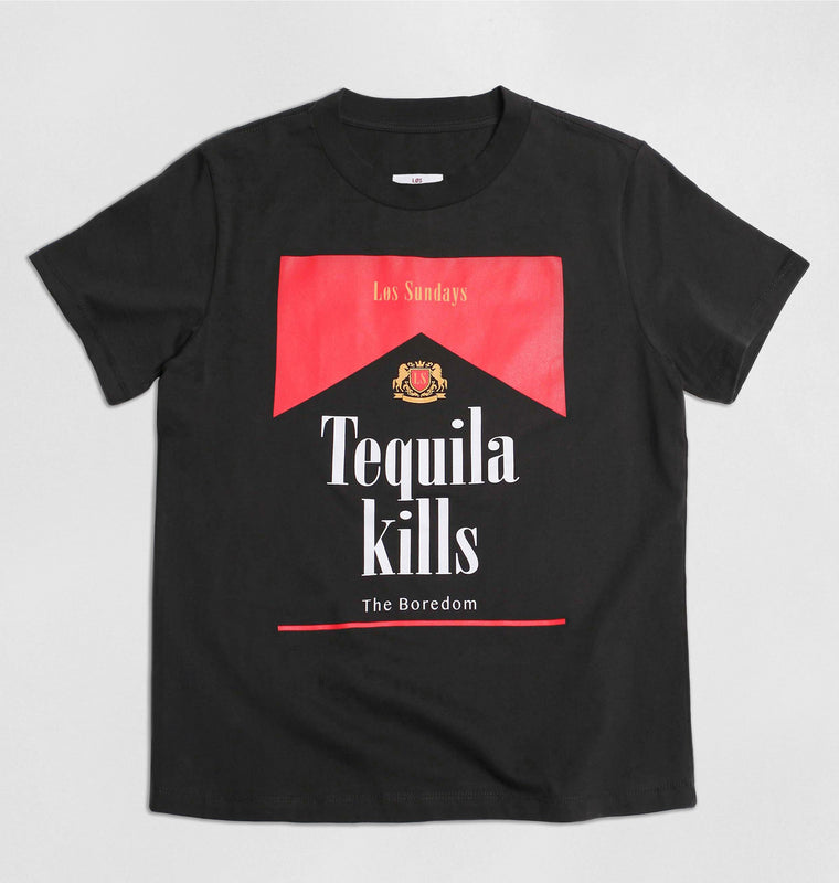 The Tequila Kills Tee - Black/Red