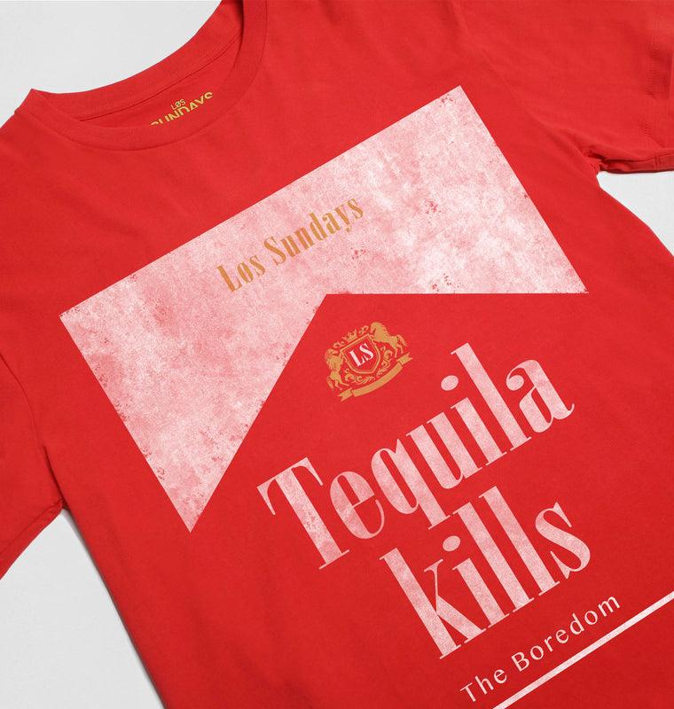 The Vintage Kills Tee - Red/White