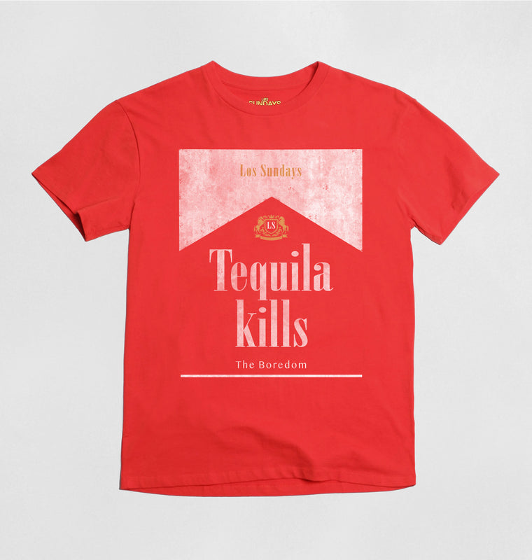 The Vintage Kills Tee - Red/White